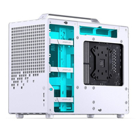 Boîtier d'ordinateur JONSBO Qiao Sibo Z20 Mid Tower ATX blanc, simple, petit, avec poignée détachable, panneau latéral en acier, fenêtre