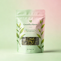 Sachets de thé aux herbes imprimés numériquement, faible MOQ, 100 pochettes verticales avec fermeture éclair refermable pour lait/sushi/gelée