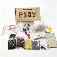 Kit de décoration de Noël en plastique perlé pour enfants (lot de 4 pièces) |   Guide étape par étape pour débutants : Cadeau artisanal festif