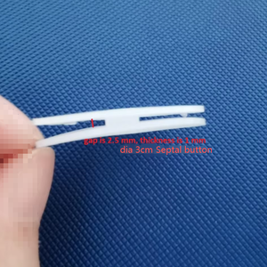 Bouton septal nasal en silicone en gros pour perforations du septum, fermeture non chirurgicale, diamètre 3 cm, épaisseur 1 mm - Product Image 2