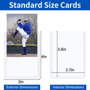 Protecteur rigide en plastique sans couture pour cartes à collectionner (TCG) de sport, compatible avec les cartes de 35 points - Product Image 3