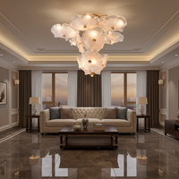 Luminaires de plafond en cuivre, modernes et luxueux, fabriqués à la main, finition or intemporelle pour salons, salles à manger, hôtels, villas