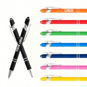 Rubber Ball Stylus Rose <b>Gold</b> Metal <b>Pen</b> With Logo Custom Promotional Gifts - Product Image 1