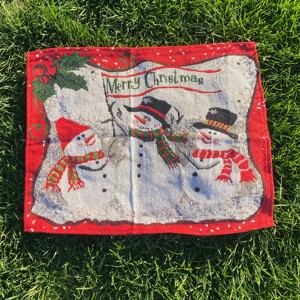 Set de table carré en coton tissé imprimé personnalisé pour Noël, 33x47cm, marque <span class=keywords><strong>ROYA</strong></span>, pour la maison, les restaurants, les bars, les hôtels - Product Image 3