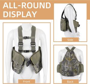 เสื้อกั๊กยุทธวิธีลายพรางปรับได้ Spoir ดีไซน์น้ำหนักเบา พร้อมสายสะพายไหล่ ช่องเก็บของหลายช่องสำหรับกิจกรรมกลางแจ้ง - Product Image 3