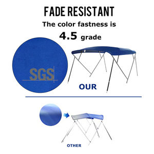 STARRYHEART-Toldo impermeable de acero inoxidable con 4 arcos para barco - Product Image 4