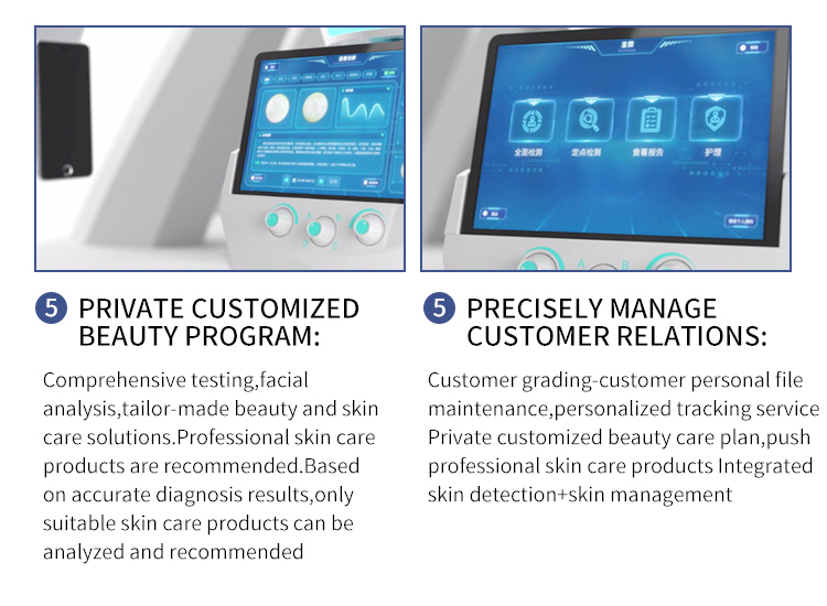 Hydra Facial Machine Aqua Peel Smart Ice Blue Skin Management System 7 In 1