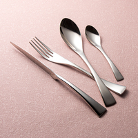 Ensemble de couverts de luxe en acier inoxydable poli miroir de haute qualité, de qualité alimentaire, pour restaurants, fêtes et usage domestique