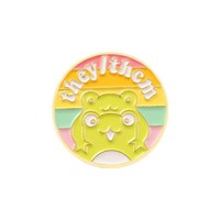 Accessoire métallique personnalisé gravé avec pronom de genre pour foulard, boucle de manteau, veste et pulls – Vente en gros DIY pour petits cadeaux