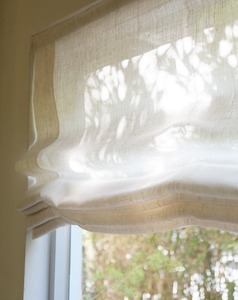 Tenda Romana Moderna Semplice Rustica in Puro Lino Morbido, Verticale Elettrica con Motivo Personalizzabile, Ecologica Integrata - Product Image 4