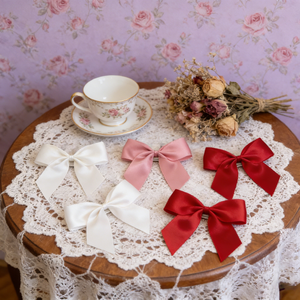 Ruban en satin <span class=keywords><strong>rose</strong></span> clair de 3 pouces, auto-adhésif, nœud papillon, écologique, durable, pour la Saint-Valentin, mariage, flacon de <span class=keywords><strong>parfum</strong></span> en verre - Product Image 1