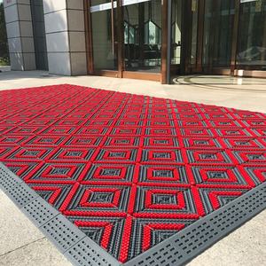 بلاط ثلاثي وحدات أرضية فينيل متشابكة للاستخدام الداخلي/الخارجي للمنزل والمدرسة مع ملحقات الشحذ - Product Image 2