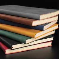 Carnet de notes A5 en cuir personnalisé avec logo professionnel, idéal pour les voyages, la promotion, le bureau, la vente en gros, la planification des réunions et comme cadeau.