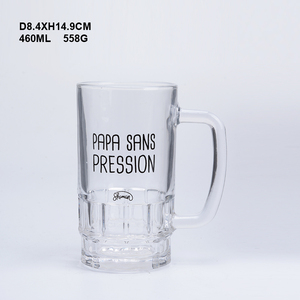 Gobelets en verre transparent <span class=keywords><strong>de</strong></span> 14/16/22 oz très vendus pour la <span class=keywords><strong>bière</strong></span>, le thé ou le jus, avec poignée - Product Image 4