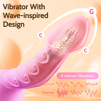 Vibrations-Wireless-Fernbedienung USB Magnetisches Aufladen Täglich Wasserdicht Mehrstufiger Vibrator mit 40dB Geräuschpegel
