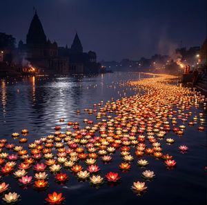 Luz LED flotante a pilas con forma de loto, impermeable, <span class=keywords><strong>sumergible</strong></span>, para decoración de Diwali, bodas, estanques y piscinas. - Product Image 1