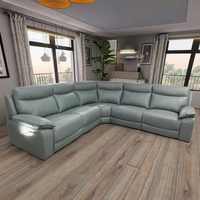 Ensemble de canapés inclinables en cuir moderne - Design luxueux et confortable pour appartement et bureau à domicile, meubles de salon