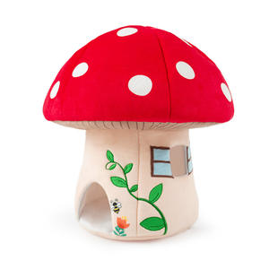 Jouets en peluche en forme de <span class=keywords><strong>maison</strong></span> de champignon en coton PP super doux et écologiques, type ours, pour cadeau d'anniversaire de princesse - Product Image 1