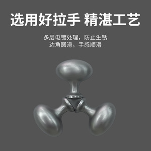 Poignées de meuble ovales modernes Lu Ye en alliage d'aluminium brossé mat, à trou unique, pour tiroirs et armoires - Product Image 5