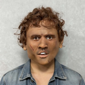 Máscara <span class=keywords><strong>de</strong></span> Látex Realista <span class=keywords><strong>de</strong></span> Hombre Aterrador con Cabello Rizado y Cicatrices para Halloween, Cosplay, Fiesta <span class=keywords><strong>de</strong></span> Terror, Disfraz <span class=keywords><strong>de</strong></span> Adulto, Accesorio <span class=keywords><strong>de</strong></span> Disfraz - Product Image 3