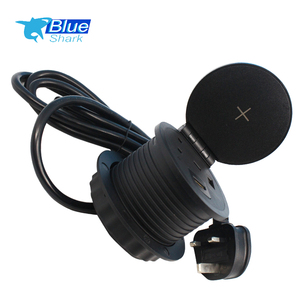 Có thể thay đổi mô-đun Máy Tính Để Bàn Hình Tròn ổ cắm với không dây sạc Bìa anh tiêu chuẩn Bảng Gắn điện Grommet - Product Image 5