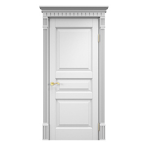 Puerta resistente al fuego interior de madera maciza de estilo moderno hecha a medida para hoteles para salidas de emergencia en villas y salas de estar - Product Image 5
