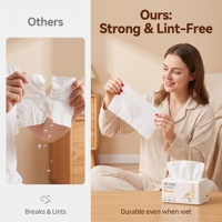 Grand paquet de 3 plis de serviettes en papier de soie Boîte entière de papier hygiénique pour bébé et famille à usage domestique