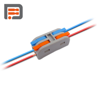 Connecteur de câblage à levier transparent orange PCT-2-4, 4 broches, raccord rapide, cuivre étamé, 32A 250V, borne électrique réutilisable