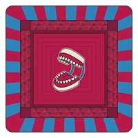 Tapis de Mahjong Américain Pop Art Rose et Violet, Antidérapant, Inodore, en Caoutchouc Personnalisé, Vente Directe Usine, pour Soirées Poker Féminines et Jeux de Société