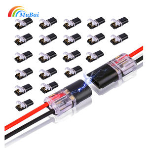 Doppeldraht-Steck verbinder Steck barer 2-poliger 2-poliger LED-Kabel anschluss clip Schnellanschluss-Niederspannung kabel anschlüsse für Auto-GPS - Product Image 1