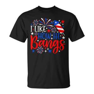 J'aime le style de ce t-shirt pour couples avec des feux d'artifice du 4 juillet - Product Image 1