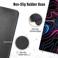 Tapis de souris de jeu personnalisé de haute qualité avec base en caoutchouc antidérapante, design liquide, sublimation pour le bureau