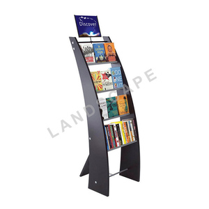 <span class=keywords><strong>Présentoir</strong></span> rotatif pour livres de supermarché / Étagère de présentation au sol en métal pour livres / Étagère de présentation de livres pour bibliothèques - Product Image 5