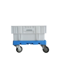 Caisse de rangement en plastique carrée recyclable empilable pour la logistique 600*400*230mm