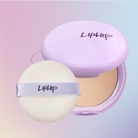 Poudre compacte LIPHIP Oil-Control 02 Naturel, effet estompeur anti-transpiration, fini mat longue tenue