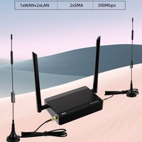 Routeur CPE 4G avec antenne extérieure, 3 ports Ethernet, WiFi LTE 2.4G, alimentation CC pour usage domestique en Russie et en Europe