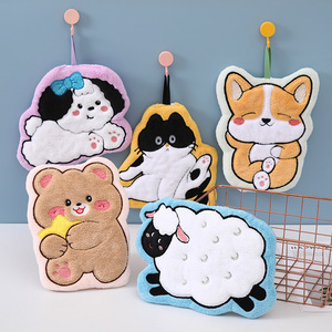 Toalla de Mano de Felpa de Coral con Diseño de Animalito, Talla Única, para Cocina, Personalizable - Product Image 4