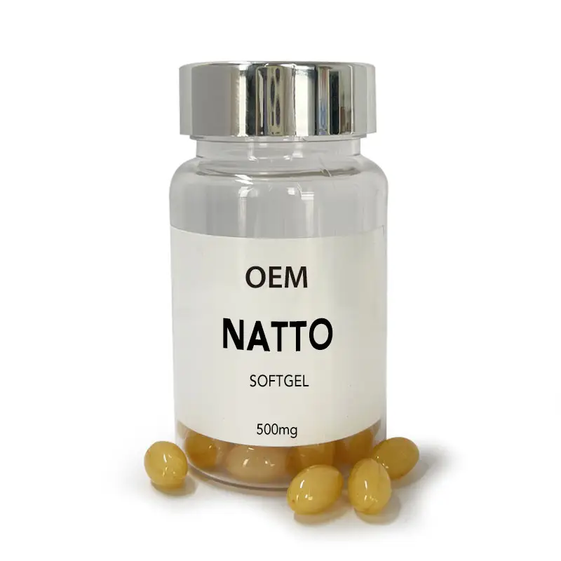 Oem Bulkverpakking Natto Ginkgo Biloba Softgels 2000 Van Enzym Ondersteunt De Gezondheid Van Het Hart Normaal Bloed