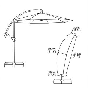 <span class=keywords><strong>Housse</strong></span> de <span class=keywords><strong>parasol</strong></span> de <span class=keywords><strong>protection</strong></span> UV imperméable et durable <span class=keywords><strong>Housse</strong></span> de <span class=keywords><strong>parasol</strong></span> pour <span class=keywords><strong>parasol</strong></span> de patio extérieur - Product Image 3