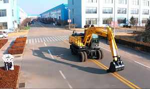 Excavatrice sur pneus compacte SHANTUI SW150 de 13,5 tonnes avec moteur Weichai, commande PLC, haute efficacité - Product Image 5