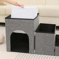 Rampe pour chien pour escaliers, portable, multifonctionnelle, pliable, rampe et escalier pour chien et chat, matériau durable, amovible, lavable