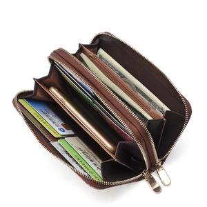 Дешевый дизайнерский длинный кожаный фирменный кошелек с двойной молнией - Product Image 2