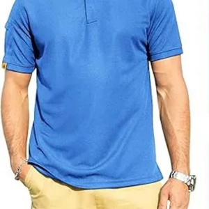 Camiseta de Punto Sólido de Alta Calidad, Diseño Personalizado, Estilo Urbano, Elegante y Transpirable para Hombre, Ideal para Vacaciones - Product Image 4