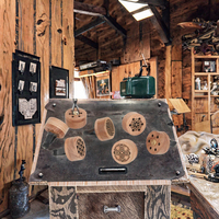 Diffuseur d'huiles essentielles en bois de noyer noir 56H au design moderne gravé, pour maison et voiture, avec clip de ventilation à évaporation naturelle