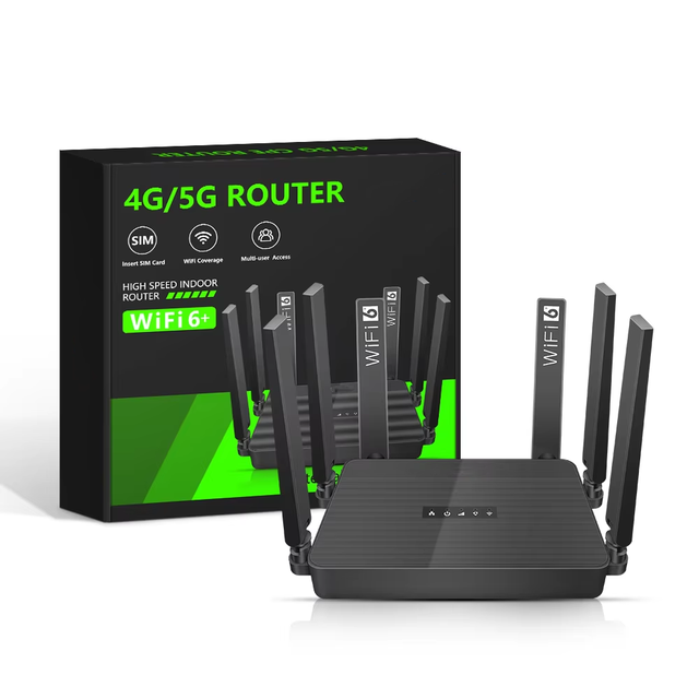Easyboost WR950-E 4G Wireless CPE Router Optional Battery WiFi4 Foldable Antenna 4 LAN Ports SIM Card Slot for Cross-border Use