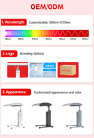 Panneau de luminothérapie rouge et proche infrarouge haute puissance pour le corps entier, grande taille, pour la récupération corporelle