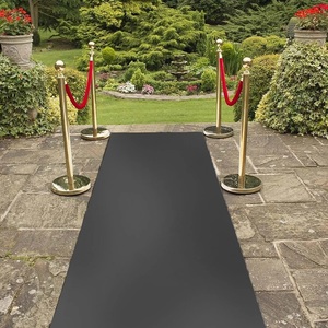 3 ftx50ft Black Sparkle Glitter <span class=keywords><strong>tappeto</strong></span> Non tessuto Runner Prom corridoio Runner tappeti per la cerimonia di nozze corridoio Glam party - Product Image 6