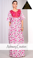 Caftán Largo 100% Algodón Puro para Mujer, Talla Grande, Transpirable, Vestido Musulmán Tradicional Modesto, Largo hasta el Suelo