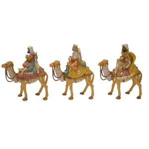 Trois Sages Hommes sur un Chameau, Modèle Luxe, Plastique, Hauteur 13cm, Assorti - Product Image 1