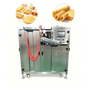 Machine de production entièrement automatique de rouleaux d'œufs croustillants au chocolat, machine à rouleaux d'œufs chinoise, ligne de production de gaufrettes et de bâtonnets de gaufrettes - Product Image 1